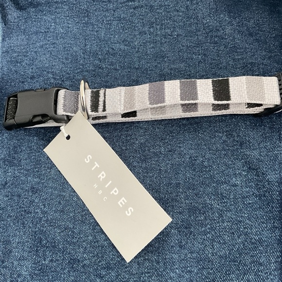 Stripes HBC Black and White Dog Collar (Hudson’s bay ) - Picture 1 of 2